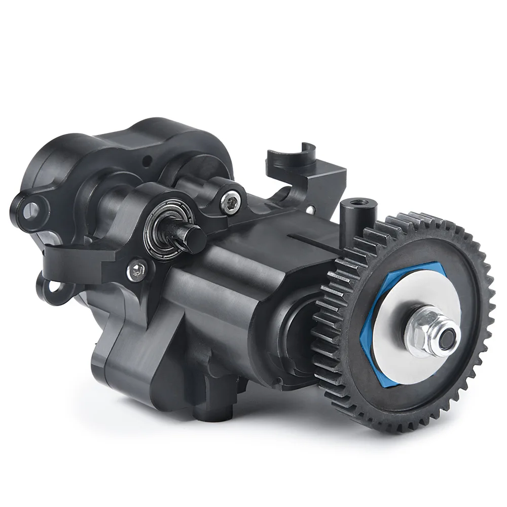 Aluminum Transmission Gearbox 2-Speed Complete Set for 1/10 TRX4 TRX6 Defender RC Crawler