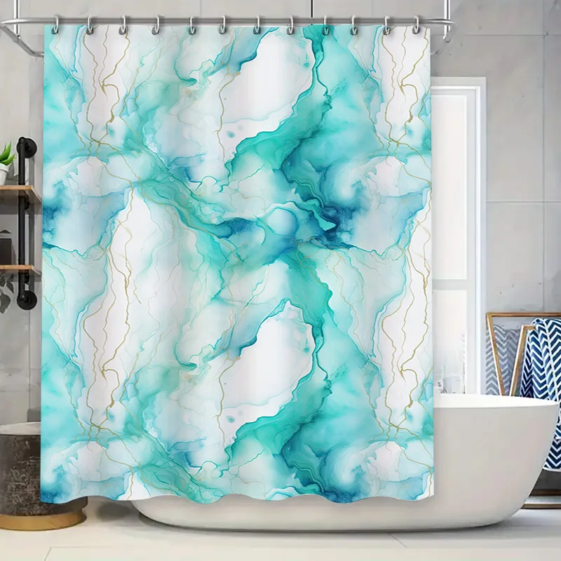 

Розовая занавеска для душа с цветочным принтом и разноцветными птицами для декора ванной комнаты, индивидуальный размер, ткань с принтом, водонепроницаемая ванна M