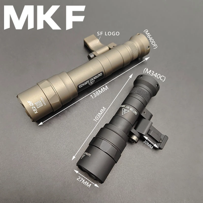 Imagem -03 - Light Strobe de Escuteiro Tático Lanterna de Alta Potência para Airsoft Faróis de Trilho sf M640v M640df M340v 1400 Lumens 20 mm