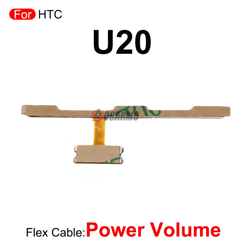 Per HTC U20 Power On OFF Volume Bottons Flex Cable parti di ricambio