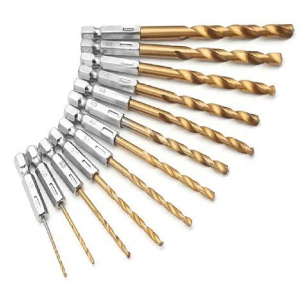 High Torque Cobalt Twist Drill Bit Hex Shank High Speed Steel Metal Cutting Accessory For Stainless Steel Power Drills