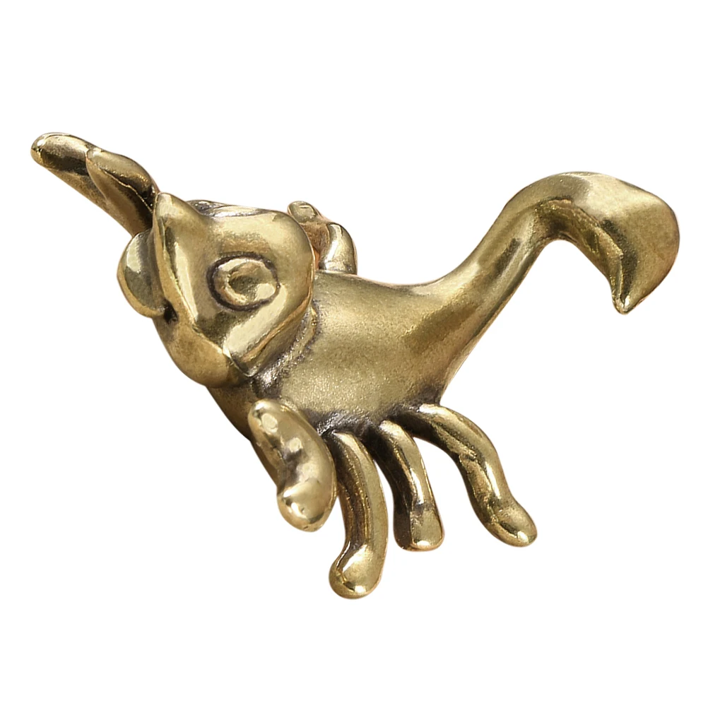 

Brass Scorpion Figurine Copper Statues Metal Animal naments Desk Car Tea Pet Scorpio Design Durability Artisan