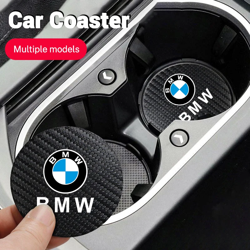 

2Pcs Car Interior Coaster Water Cup Anti-slip Pad Decorate Mat For BMW G30 G32 G01 G02 G05 G06 G07 G26 G23 G22 F40 F20 G08 G16