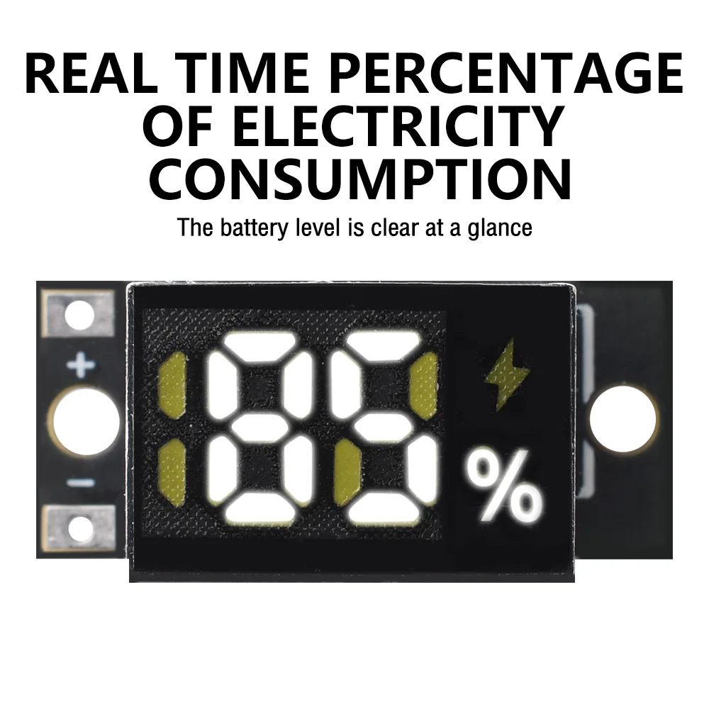 Mini Power Display Indicator 1/2 x 1.5V Battery Capacity Tester Battery LED Digital Electricity Display Module