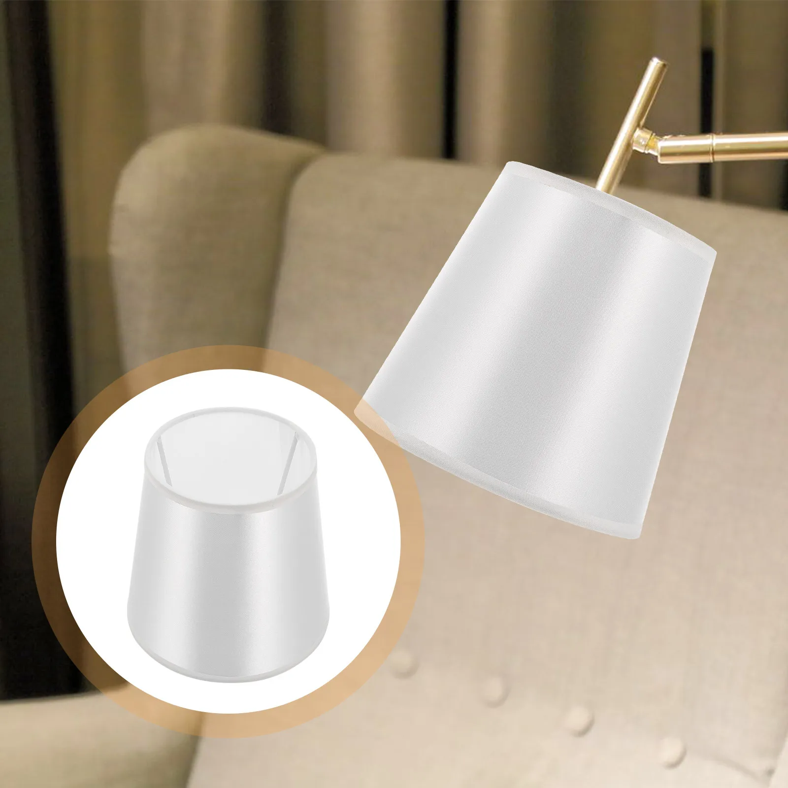 

Простой тканевый абажур в современном винтажном стиле, прочный, декоративный, для спальни, гостиной, настольной лампы, потолочного светильника, аксессуар