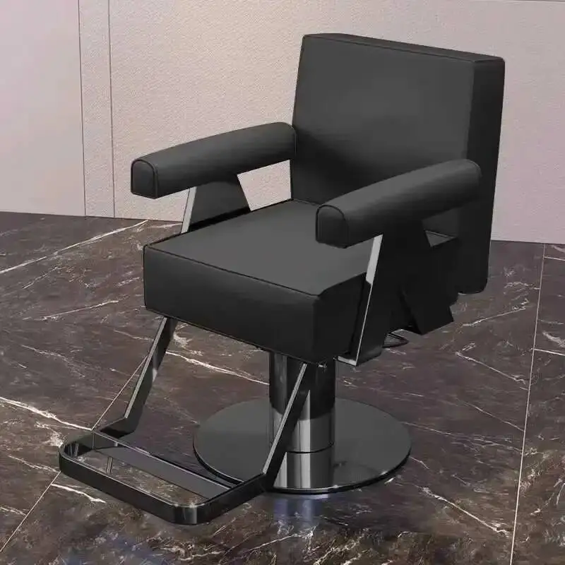 

Washing Pink Barber Beauty Chair Decoration Salon Products For Barbers Chairs Hair Stylist Reclining Brow Black Gold Tilted Spa