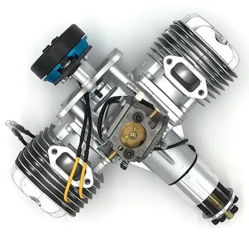 DLE 120 Model Engine DLE120CC Dual-cylinder Two-stroke Metal Power Generation System 14V 180W 120CC