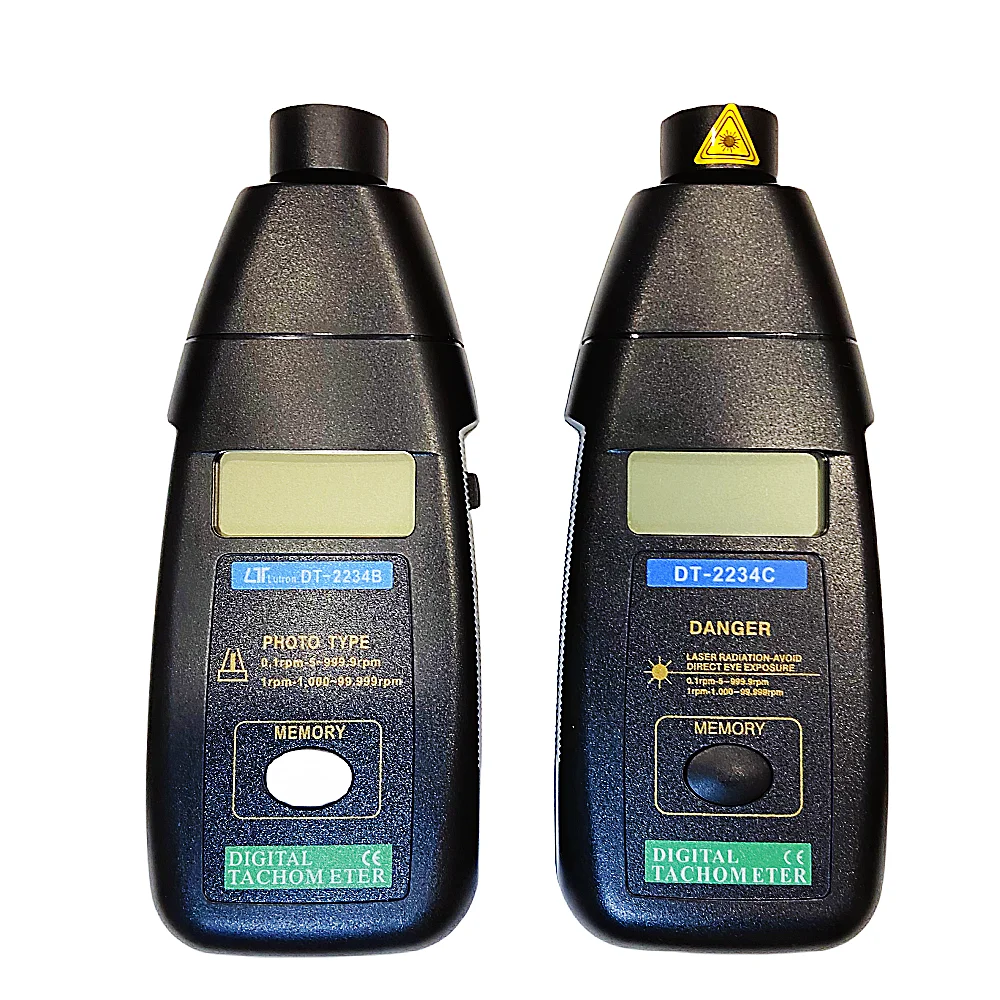 DT2234B DT2234C Laser Optical Non-Contact  Digital Tachometer Multifunctional Speed Measuring Instrument Digital Speedometer