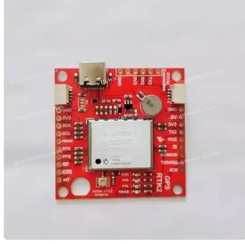 GPS-RTK2 ZED-F9P Board 10mm RTK GNSS Qwiic I2C USB-C for RTK Rover/Base Station GPS-15136