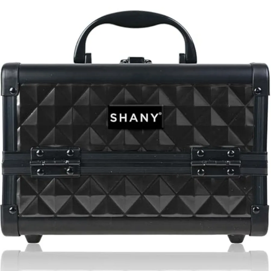 

SHANY Chic Makeup Train Case Cosmetic Box Portable Makeup Case Cosmetics Beauty Organizer Jewelry storage with Locks Multi tray