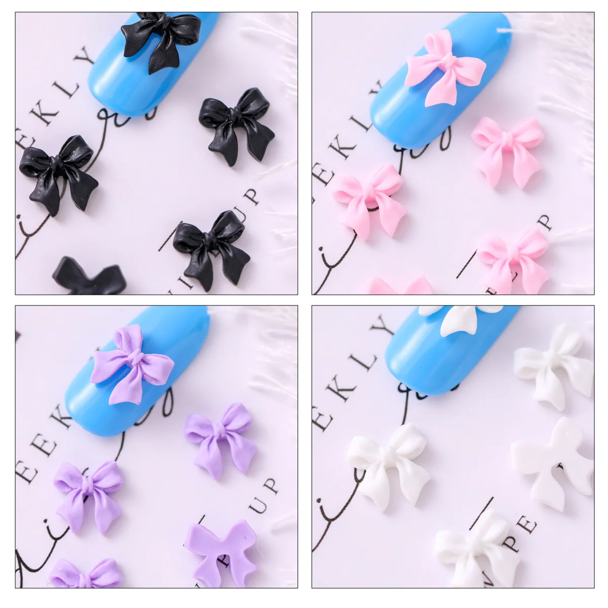 

100Pcs Bright Color Nail Charms Flat Back Cabochons for Personal Use and Nail Salon Decorations Cabochons Charms