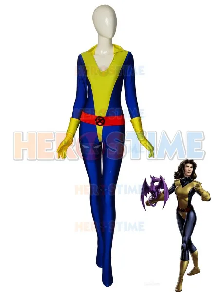 Kitty Pryde Costume X-men Shadowcat Superhero Costume Halloween Zentai Bodysuit Girl Woman Adult