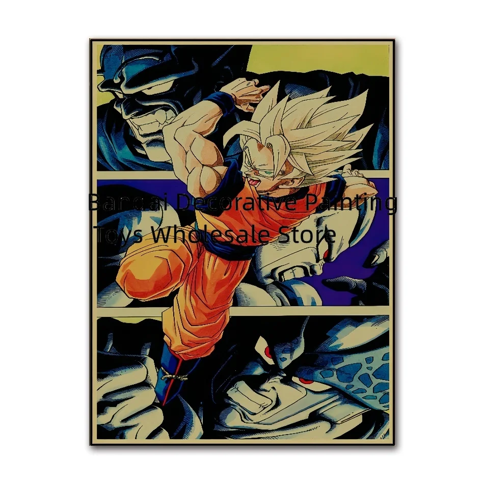 ملصق كلاسيكي أنيمي ريترو دراجون بول عالي الدقة ، غوكو ، غوهان ، فيغيتا ، بيكولو ، لوحة قماشية ، طباعة ، فن جداري ، ديكور منزلي ، هدية للأطفال