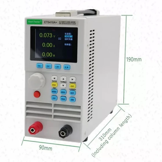 China Made Electronic-type Load ET5410A+ 400W/150V/40A Programmable Dc Electronic Load