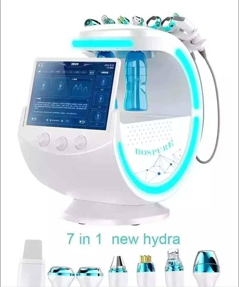 

7 in 1 Smart Ice Blue Analyzer Multifunction Facial Machine Diamond Hyda Dermabrasion Facia Aquafacial