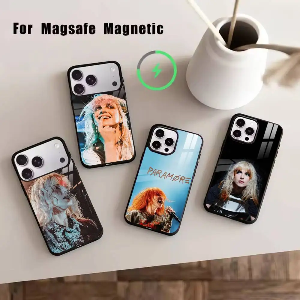 

Paramore P-Pop-Punk Band Phone Case For iPhone17,16,15,14,13,12,11 Plus,Pro Magnetic For Magsafe Wireless Charging