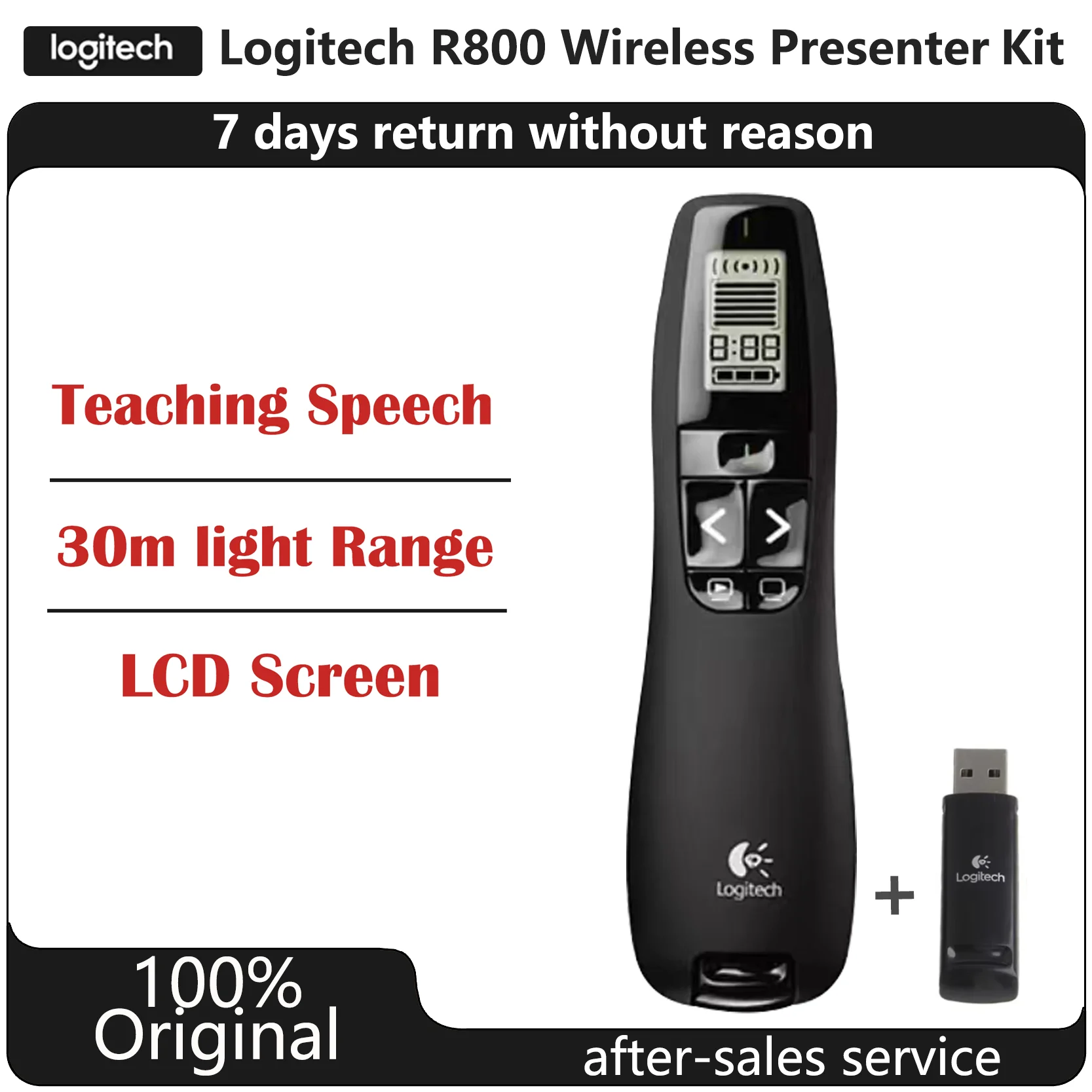 لوجيتك R800 مجموعة أقلام الوجه اللاسلكية للصفحة PPT للكمبيوتر الإلكتروني المظاهر بلوتوث الذكية عن بعد #1