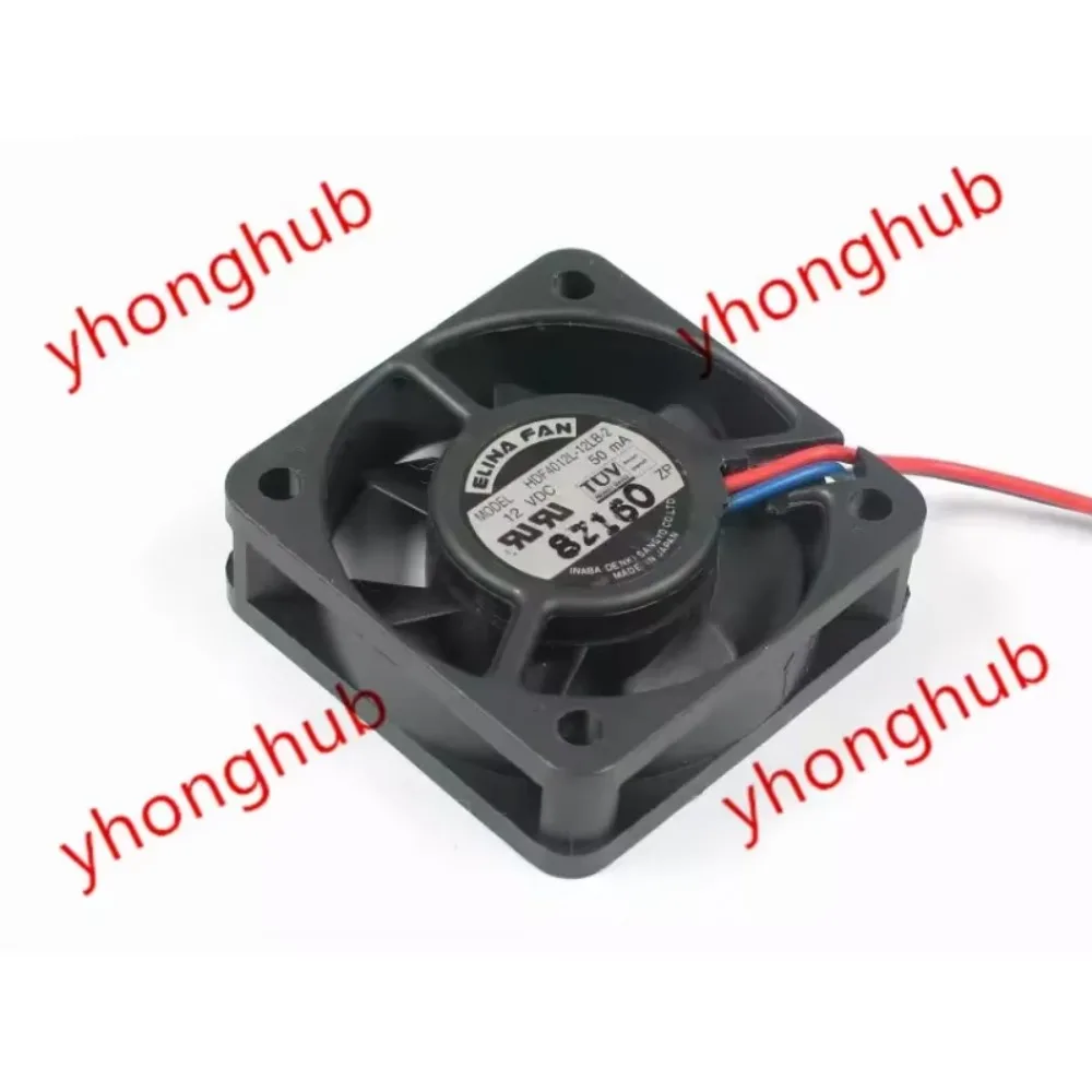 

FAN HDF4012L-12LB-2 DC 12V 50MA 2-ire 40x40x10mm Server Cooling Fan