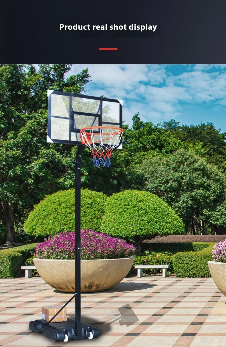高さ調節可能なバスケットボールフープ 大人用バスケットゴールスタンド 屋内および屋外用