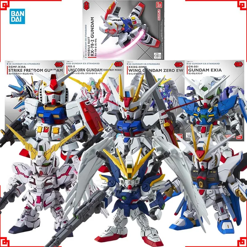 

Наборы для сборки моделей Gundam Bandai SDEX: Strike Freedom, Unicorn, Destroy Wing Zero EW, Exia, Aile, Strike, RX-78-2, а также фигурки персонажей аниме Gunpla.