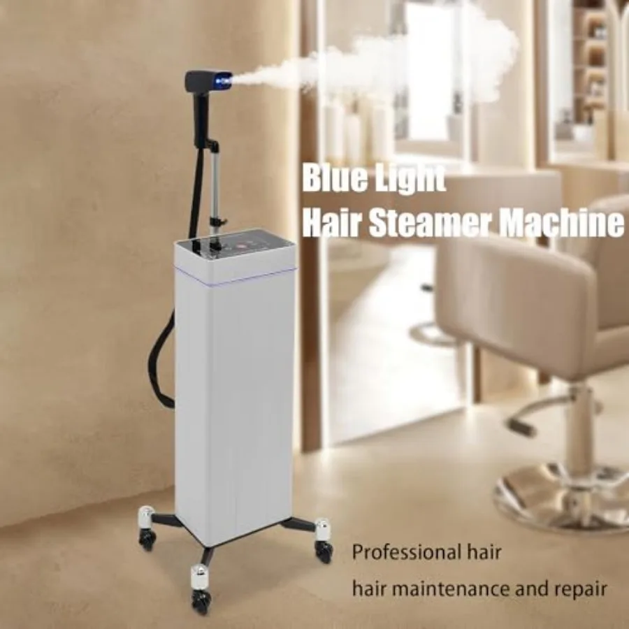 مكواة بخار شعر نانو مع الأيونات السالبة وتقنية الضوء الأزرق لعلاج الشعر على طراز الصالون في المنزل، لون شعر قائم بقدرة 1200 وات #2