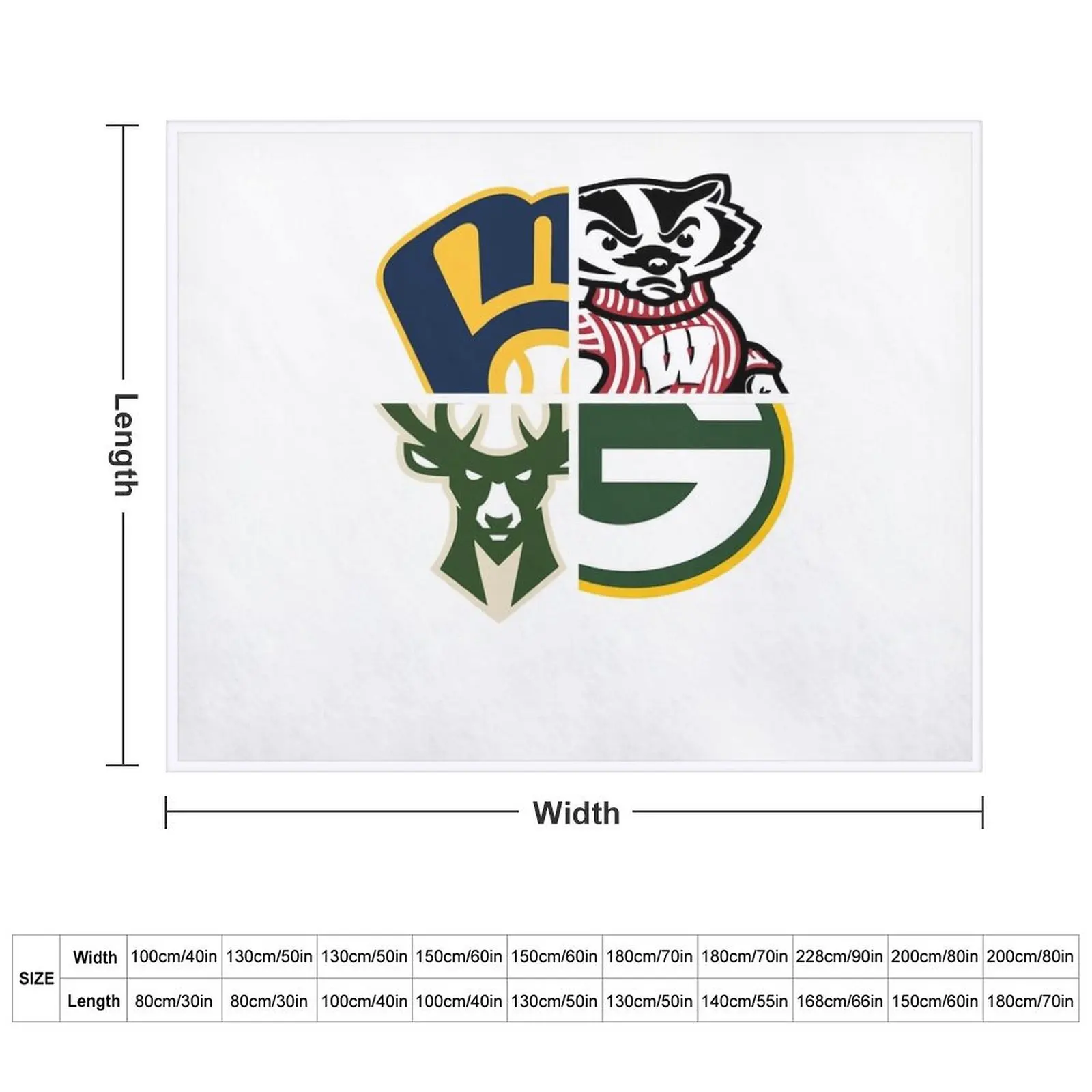 Wisconsin Sports Throw Blanket blankets and throws Winter beds Hair Blankets