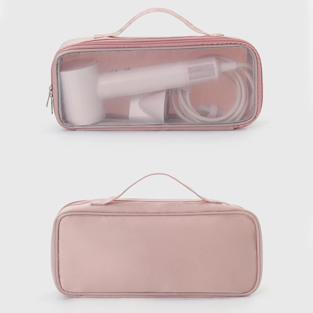 Storage Bag, 1 Piece, Wall-Mounted, No Drill Required, Portable Travel Transparent Mesh Storage Bag (Suitable for Storing Cosmetics and Curling Irons), Perfect as a Valentine's Day or Holiday Gift for Your Wife or Girlfriend