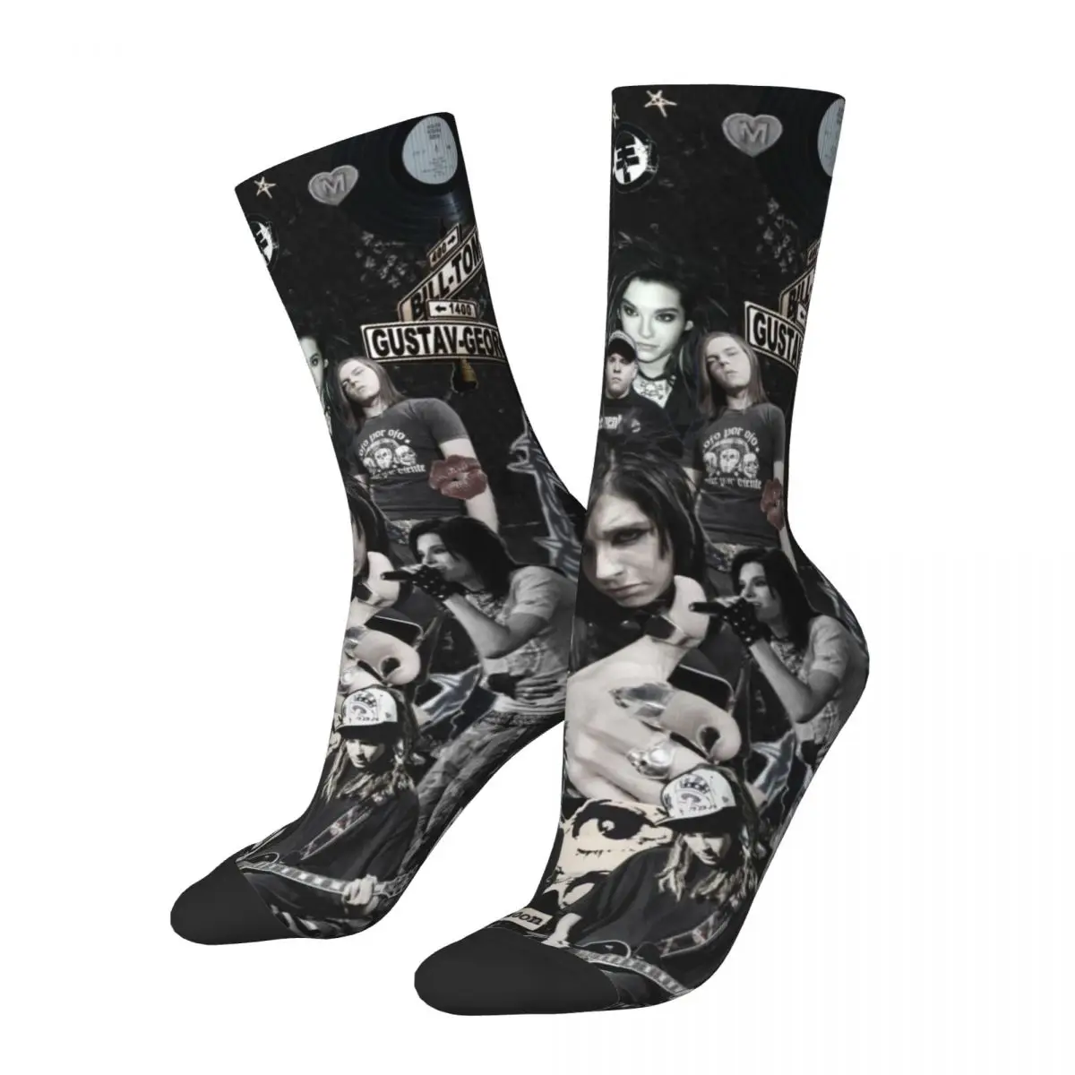 Tokio Hotel Band Crew cosy Unisex Socks Warm Happy Socks Street Style Crazy Sock