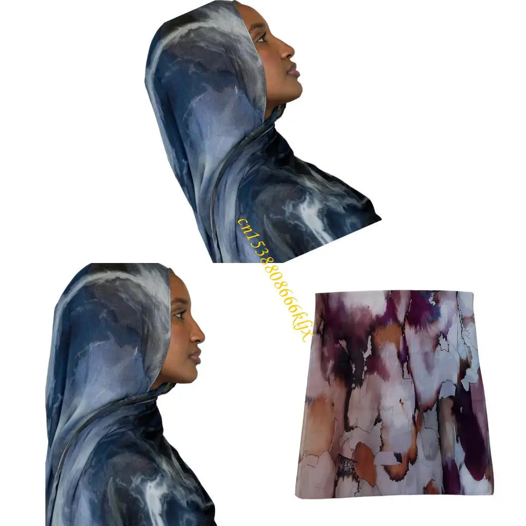 

Women Fashion Printed Hijab Headscarf Soft Hijab Head Scarf Shawl Wrap 066C