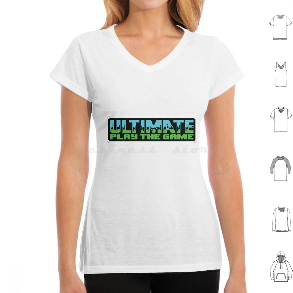 Ultimate-Play The Game T Shirt Big Size 100% Cotton 80s Retro