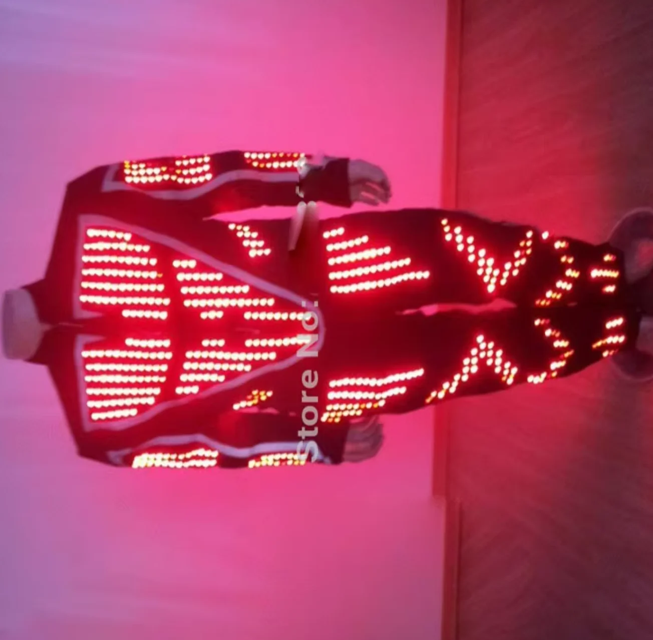 Men's LED Tron Costume Light up Performance Wear Free Shipping Troncos LED Light Suit for Parties And Performances