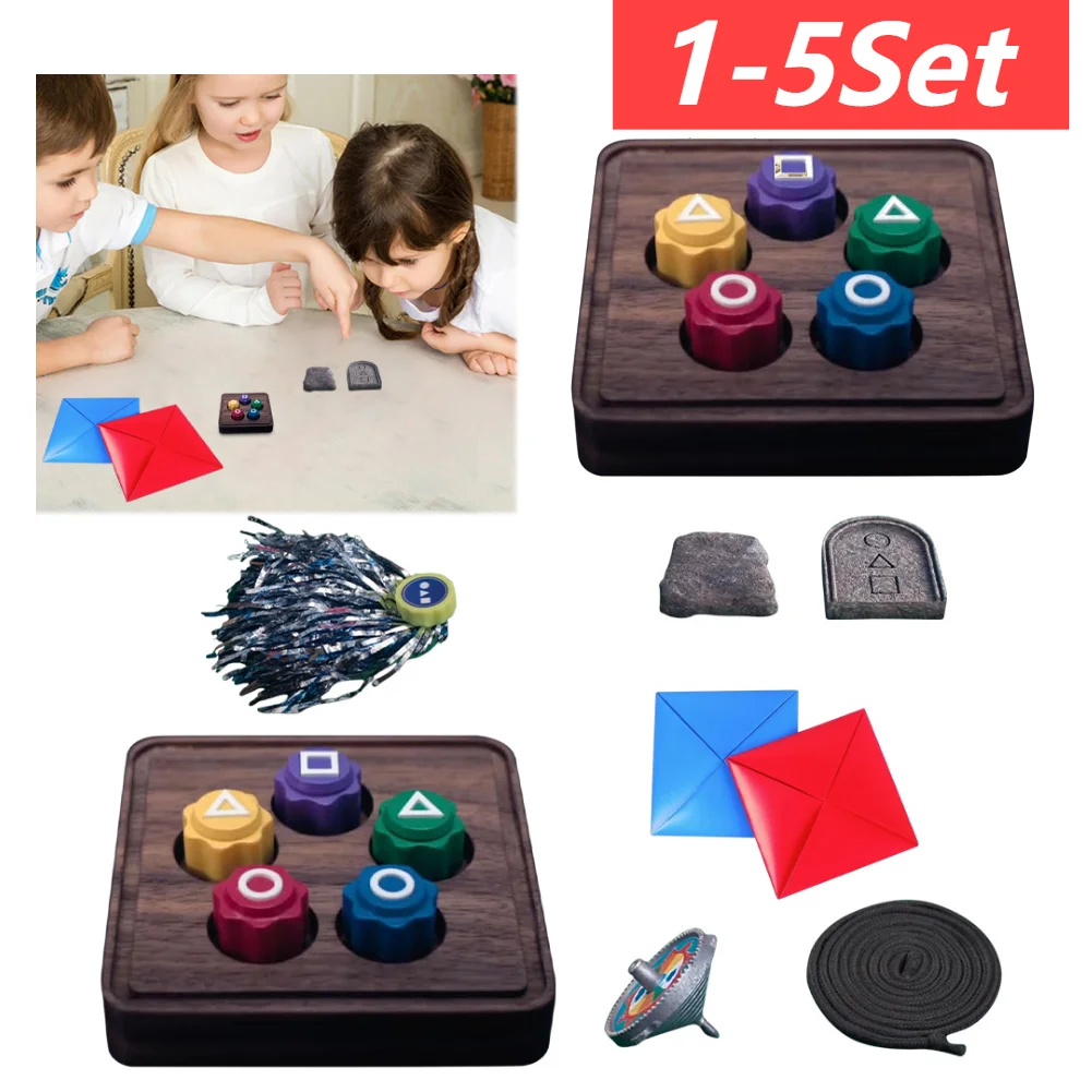 韓国の楽しいフォークゲームセット,新しい流行のゴングギ石,手と目の協調のためのボードゲーム,トレーニング,1-5セット
