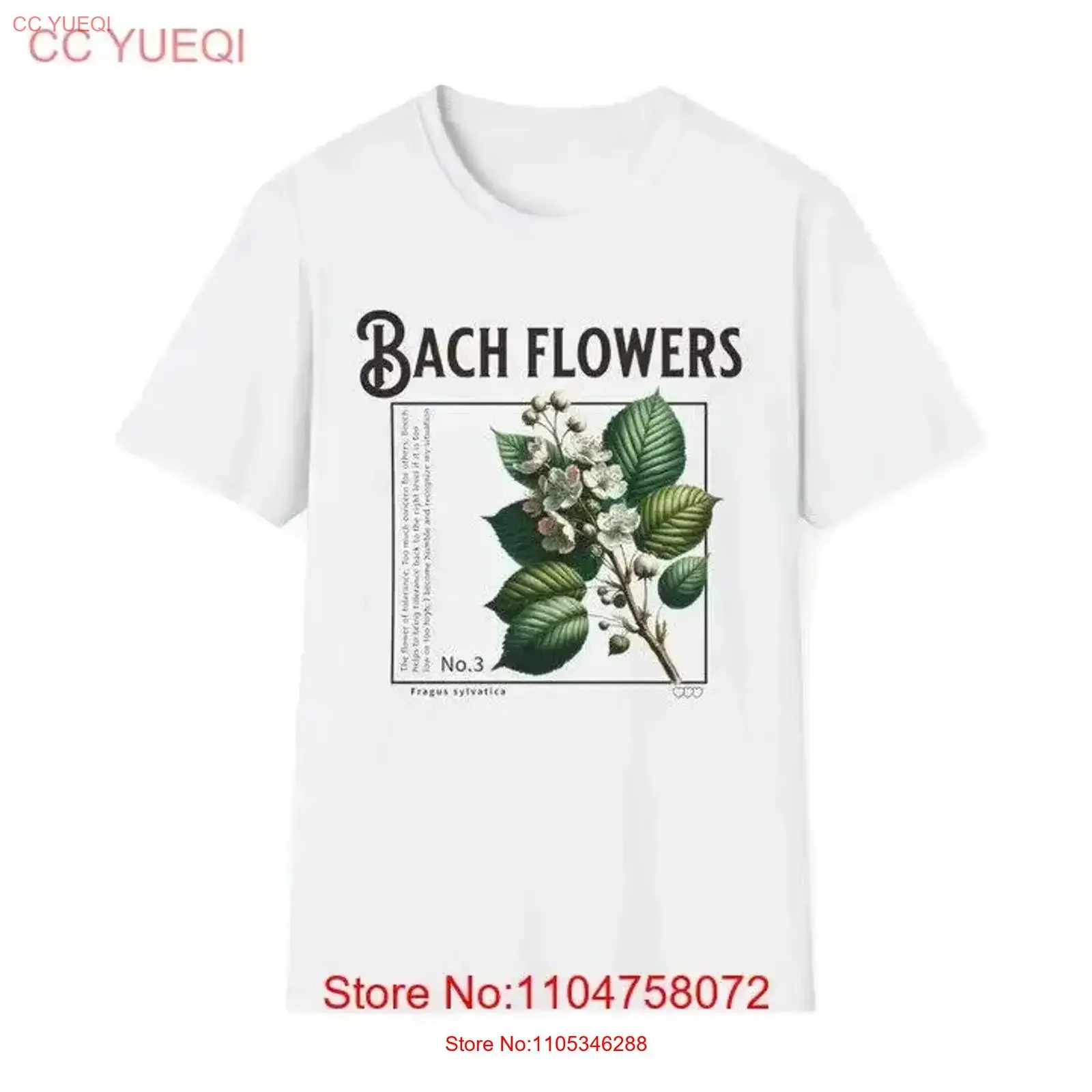 Flower T Shirt Bach Flowers alternative medicine nature vintage design Washed homme Comfortable Soft Breathable vintage Washed