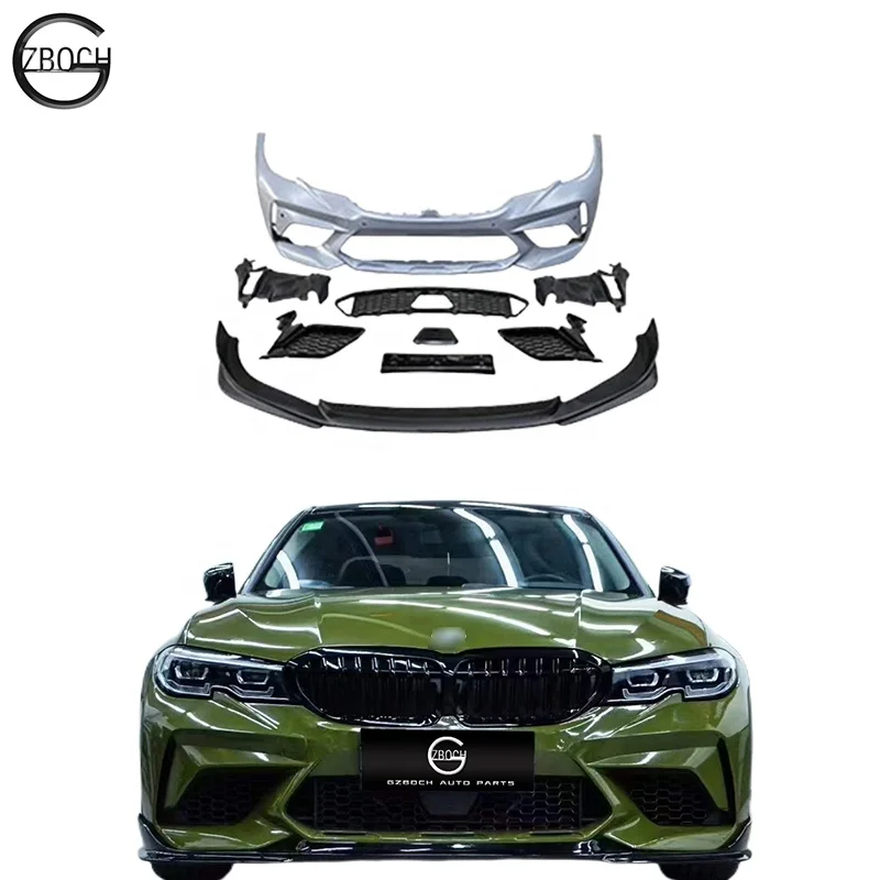 

Automotive parts For BMWs 3 Series G20 G28 M3C bodykit M3C Front car bumper Car Grille Bumper kits M3C front bumper lip