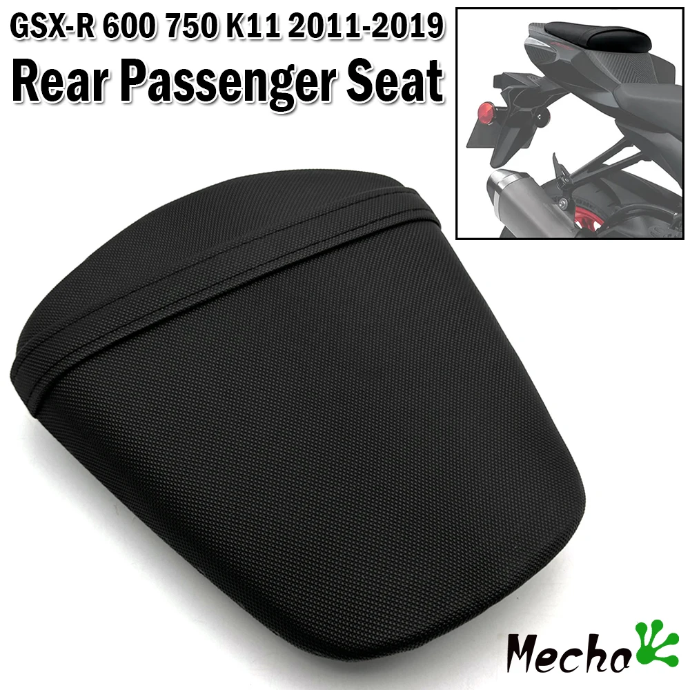 Motorcycle Fit For Suzuki GSX-R600 GSXR750 K11 2011-2019 2018 Black Rear Passenger Seat Cushion Pillion Rear Seat Cushion Assy