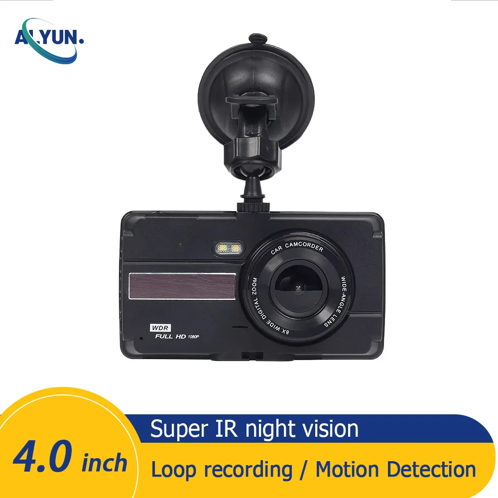 4''Screen for Car DVR Dash Cam HD 1080P Motion Detection Front Rear View Camera Auto 2 in1 IR Night Vision car accessories