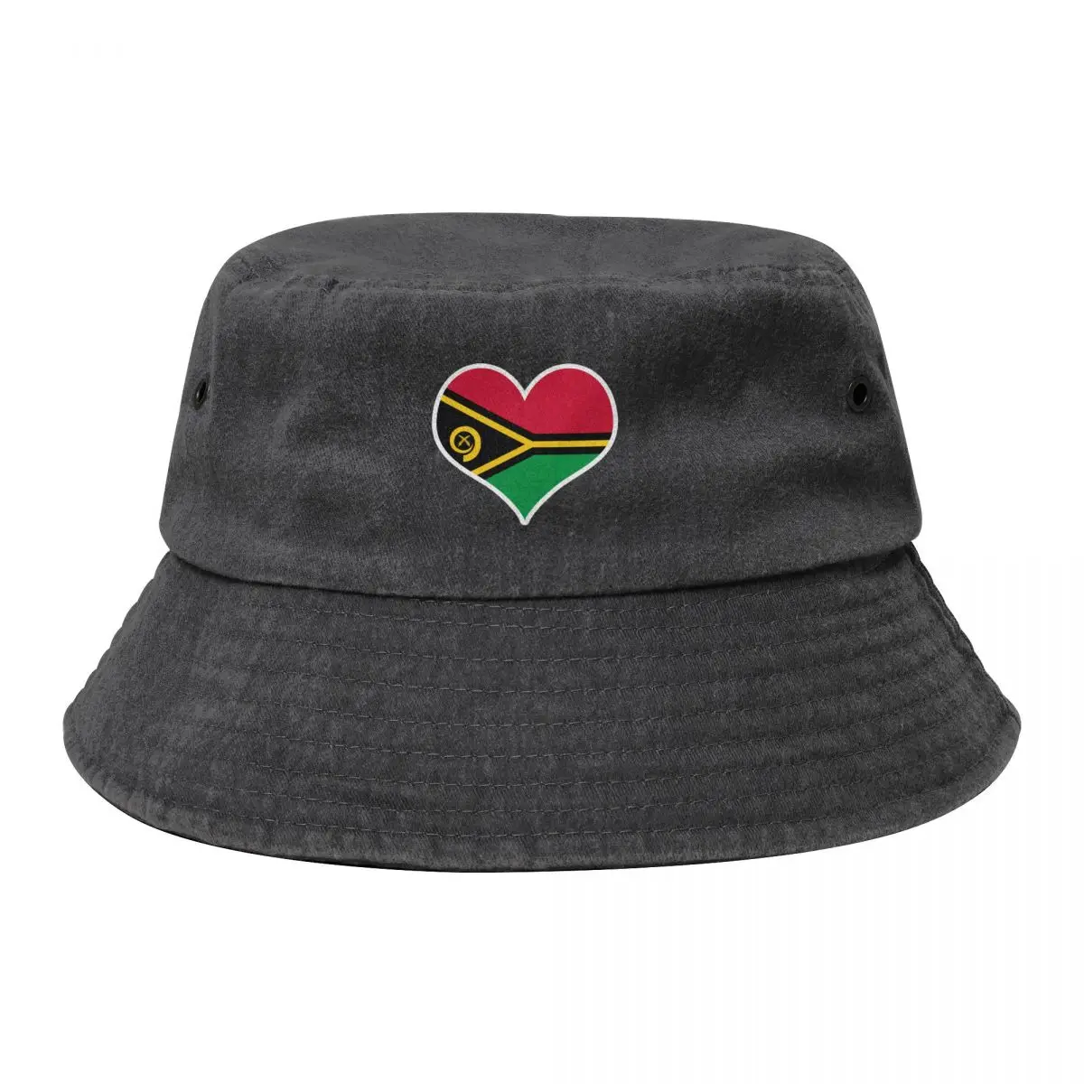 Vanuatu Flag Heart Bucket Hat New Hat Dropshipping Sunhat Caps Male Women's