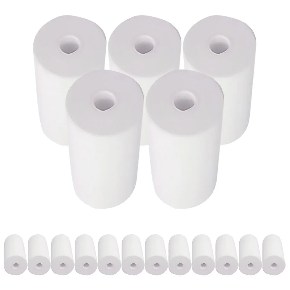 50 قطعة من الورق الحراري مادة عالية الوضوح إيصالات السوبر ماركت ماكينة تسجيل صغيرة لفات منتجات ورق الصور