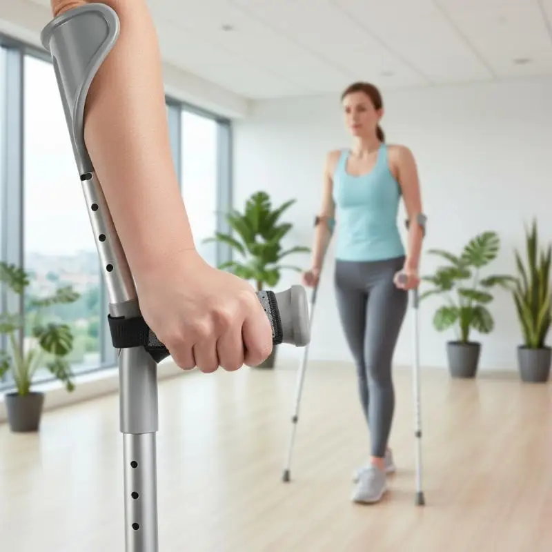Non Slip Premium Comfort Pads for Forearm Crutch Hand Grips Cushion Handles for Walking Aid Arthritis Hand Pressure Relief - view 3