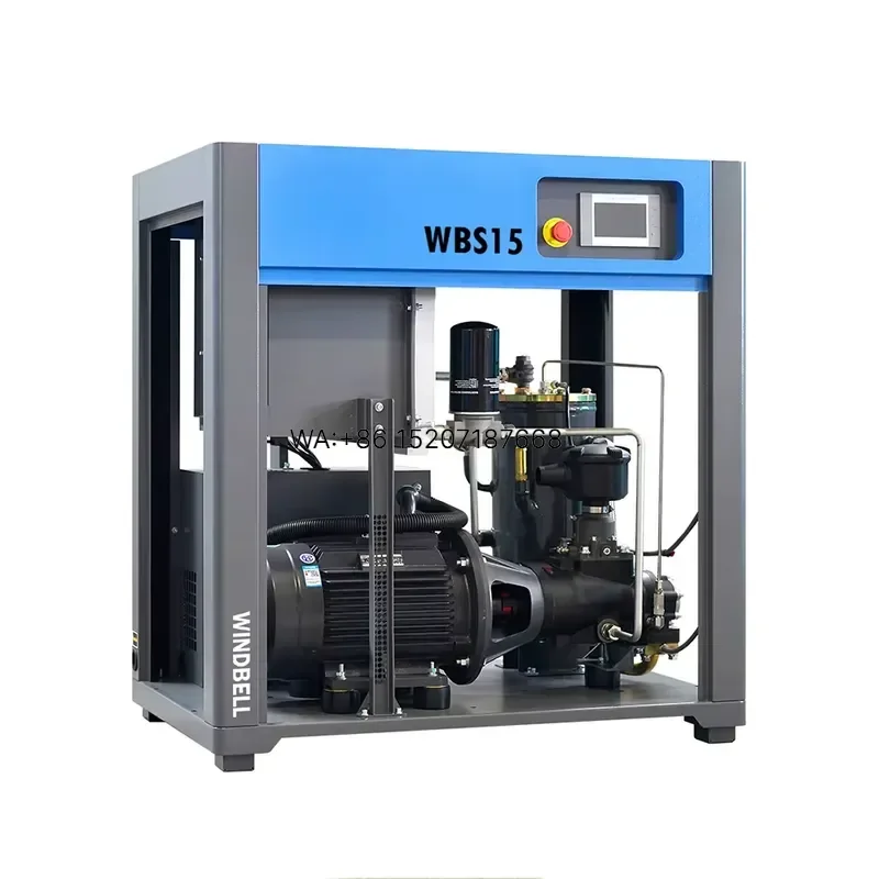 Wmwmnu Factory Sales PM VSD 11KW 22KW 7.5KW 15KW Silent Industrial Rotary Screw Air Compressor
