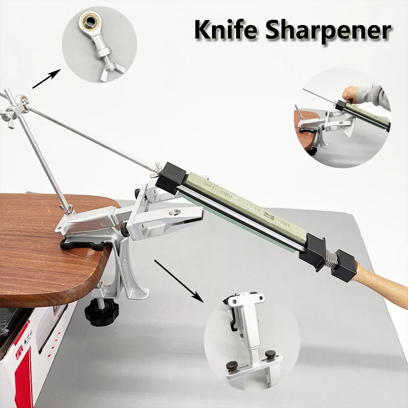 

Professional Fixed Angle Knife Sharpener Fast Sharpening Diamond Grinding Tool for Kitchen Knives