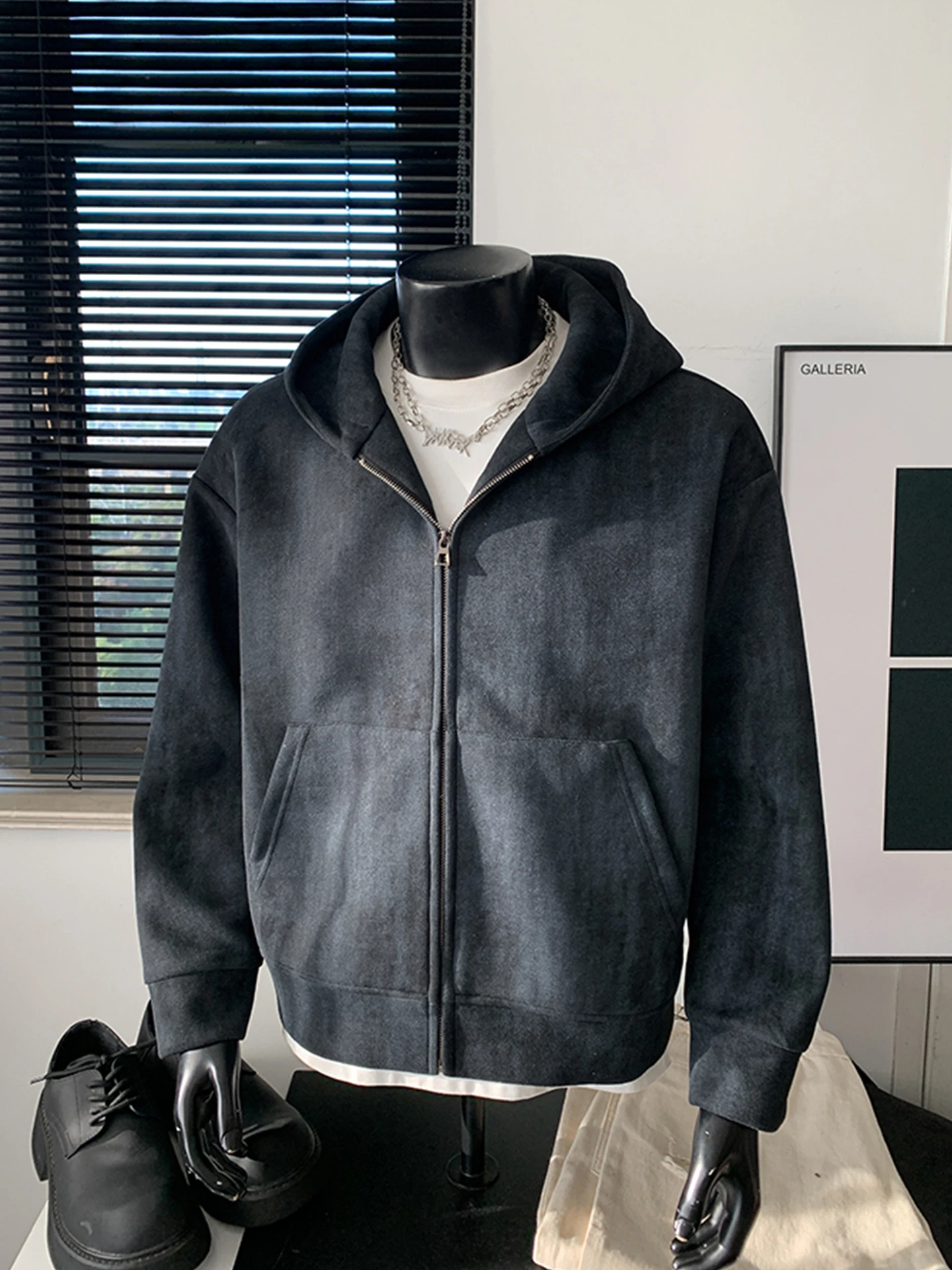 

Tie-Dye Heavyweight Men's Open Cardigan Sweatirt American Retro Trendy Loose Outerwear Spring Autumn Casual Faion