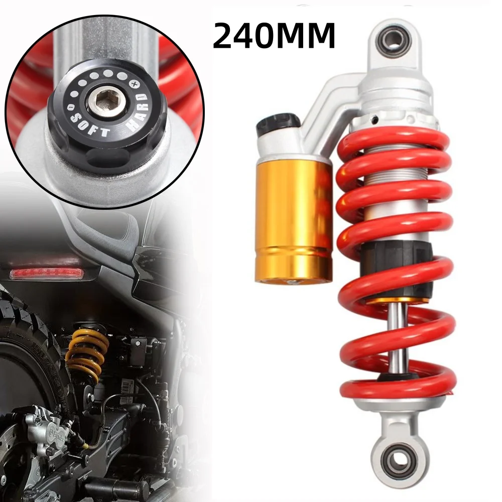 

Амортизатор для мотоцикла 240 мм, регулируемая задняя подвеска, пружина для Honda MSX125 Grom SF Monkey ATV внедорожный велосипед, аксессуары для мотоциклов