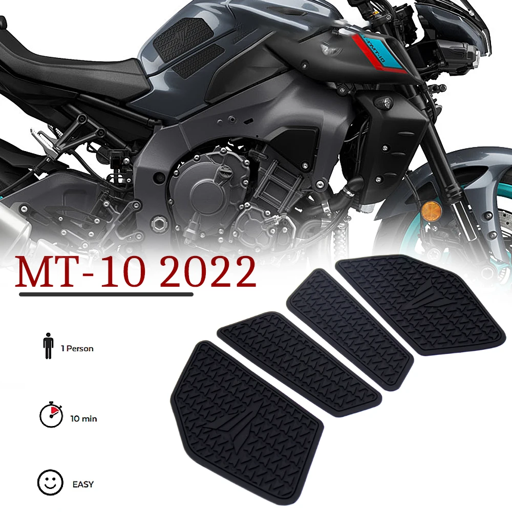 

Motorcycle Accessories Antiskid Fuel Tank Decal Traction Pad Protection Sticker Fits For Yamaha MT10 MT 10 MT-10 2022 2023