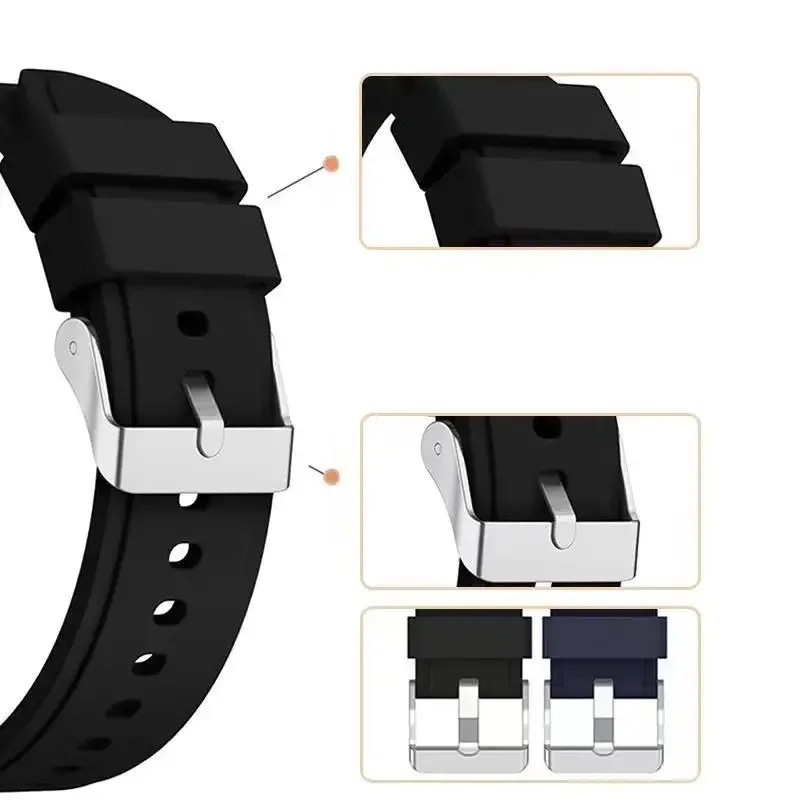 Cinturino in silicone senza gap da 20 mm per Samsung Galaxy Watch 6 5 4 44mm 40mm 5 Pro 45mm cinturino da polso cinturino orologio 6 Classic 47mm 46mm