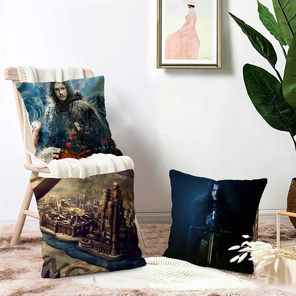 A Song of Ice and Fire Cushion Cover Car Throw Pillow Case For Sofa Car Christmas Gift 40x40cm 45x45cm