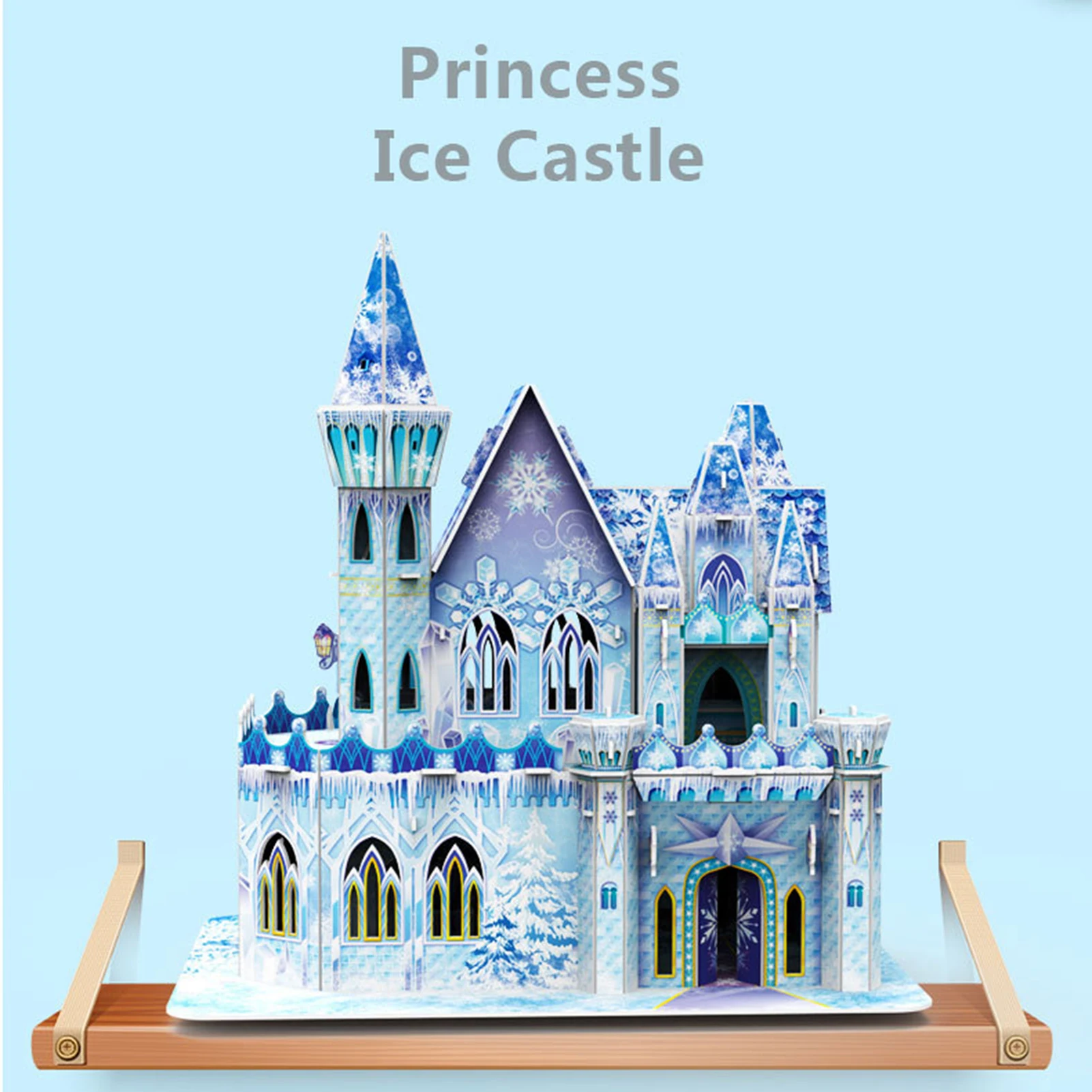 3D Stereo Puzzle Cartoon Openable House Castle Building Kid  Model DIY Handmade Early Learning Educational Toy Gift For Children