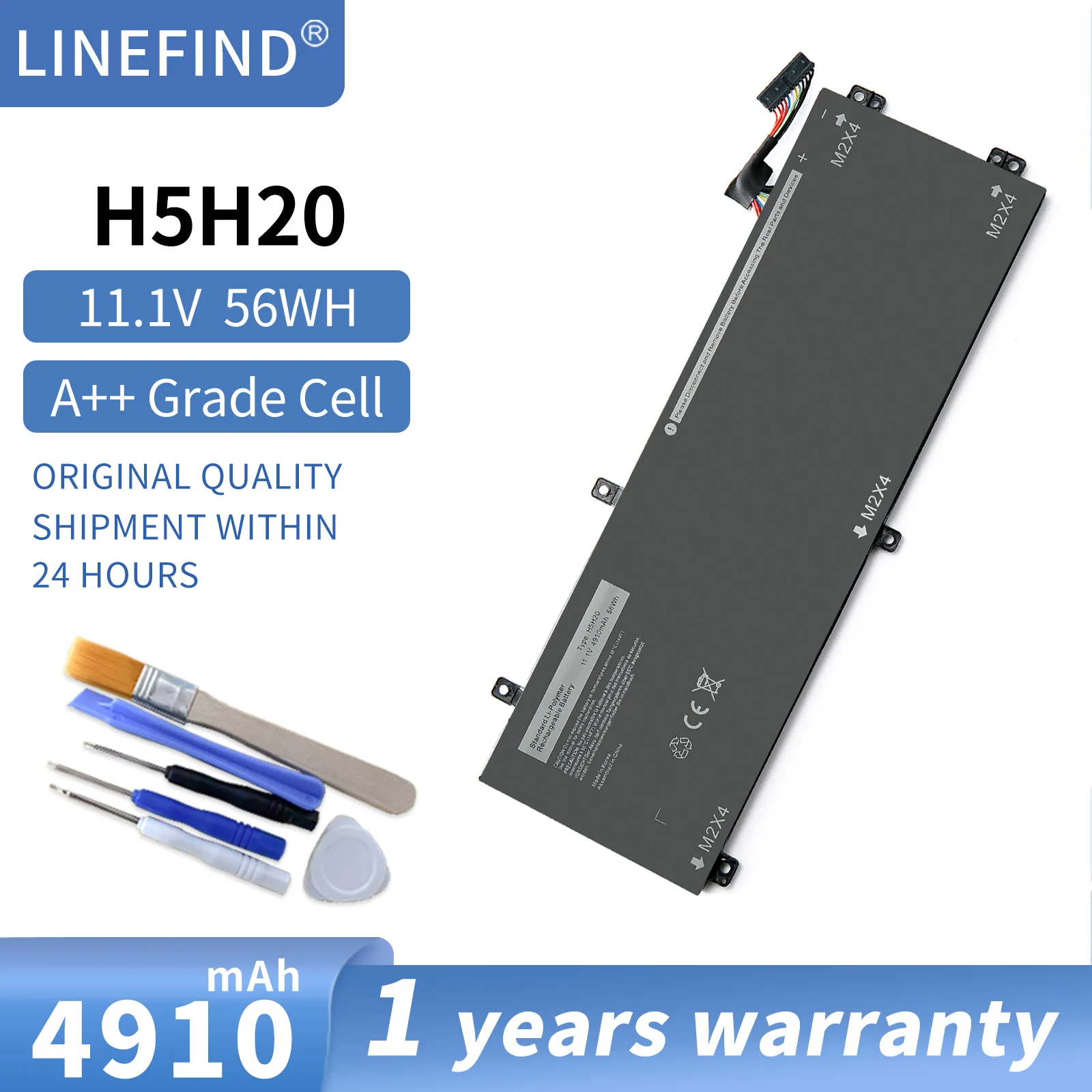 H5H20 Laptop Battery for Dell XPS 15 9550 9560 9570 9590 Precision 5510 5520 5530 5540 Inspiron 7501 7590 7591 Series