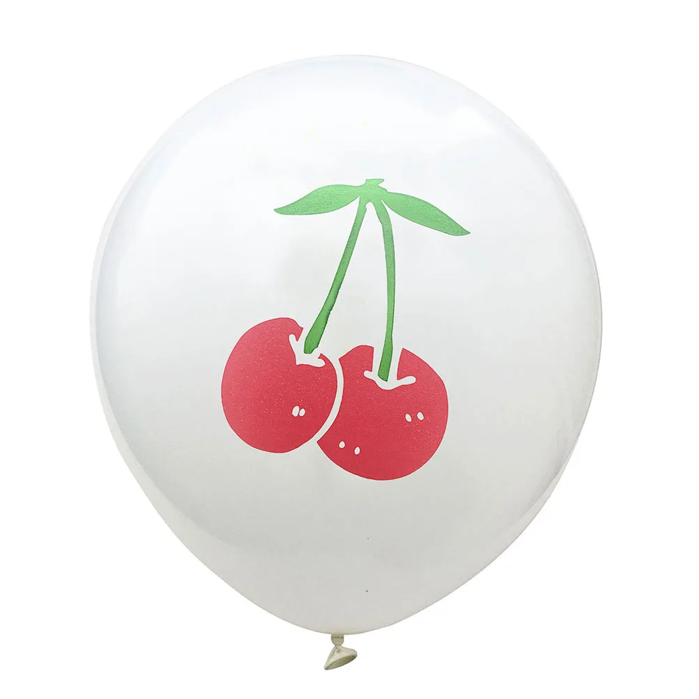 

40pcs Fruits Printing Balloons 12Inch Latex Decor Party Gathering Holiday Pineapple Cherry Watermelon Lemon Balloon Set