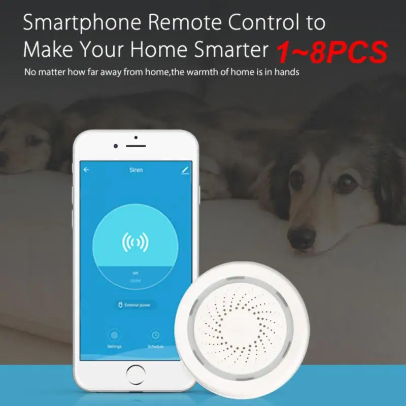 

1 ~ 8 шт. беспроводной детектор сирены Tuya Smart Life WiFi USB 100 дБ